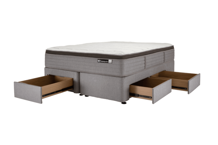 Bed base with storage